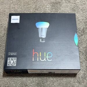 Philips Hue Smart Wireless Lighting Starter Kit 3 A19 Bulbs & Bridge 1st Gen